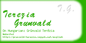terezia grunvald business card