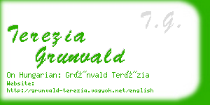 terezia grunvald business card